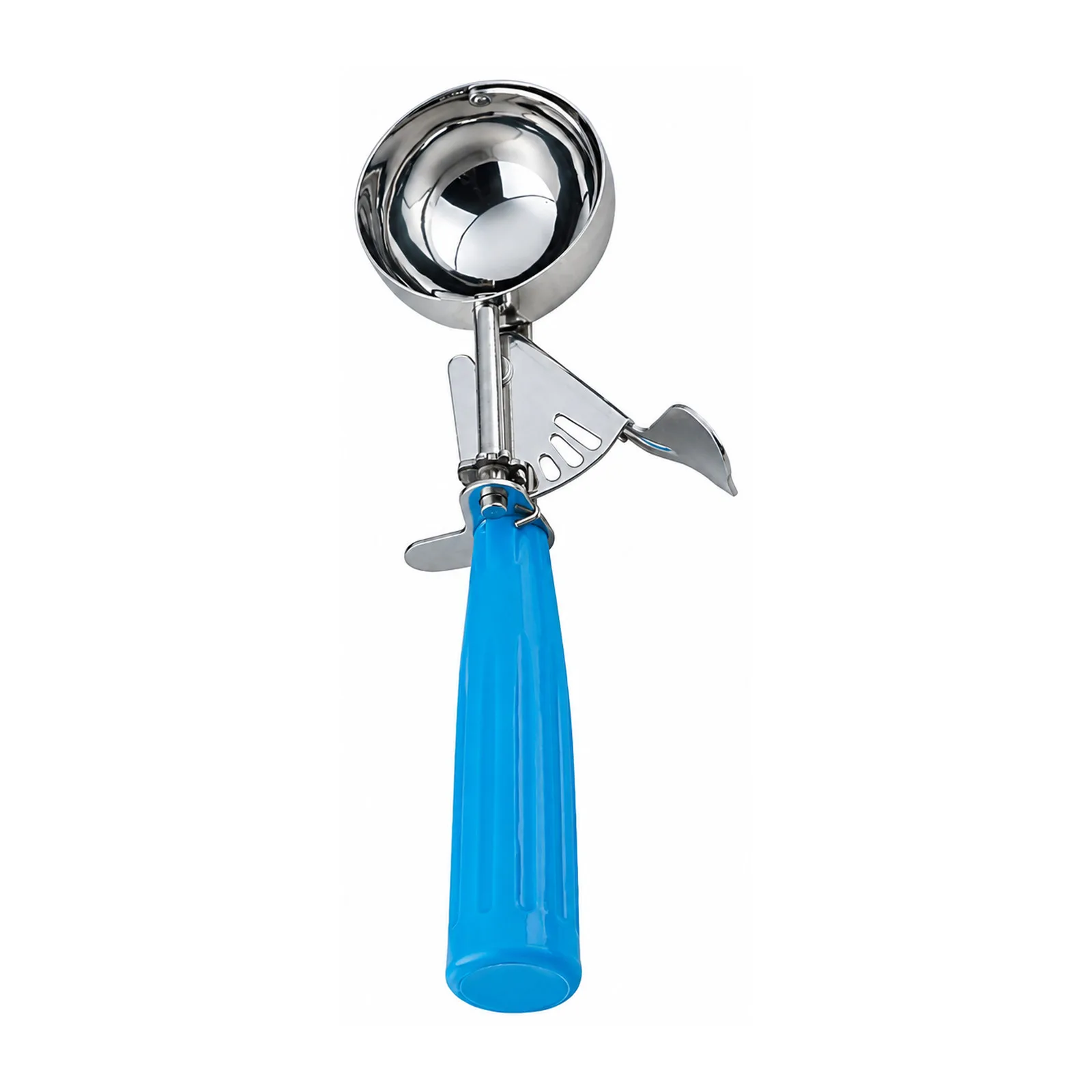2 3/4 oz Ice Cream Disher with Blue Plastic Handle (Size 16)