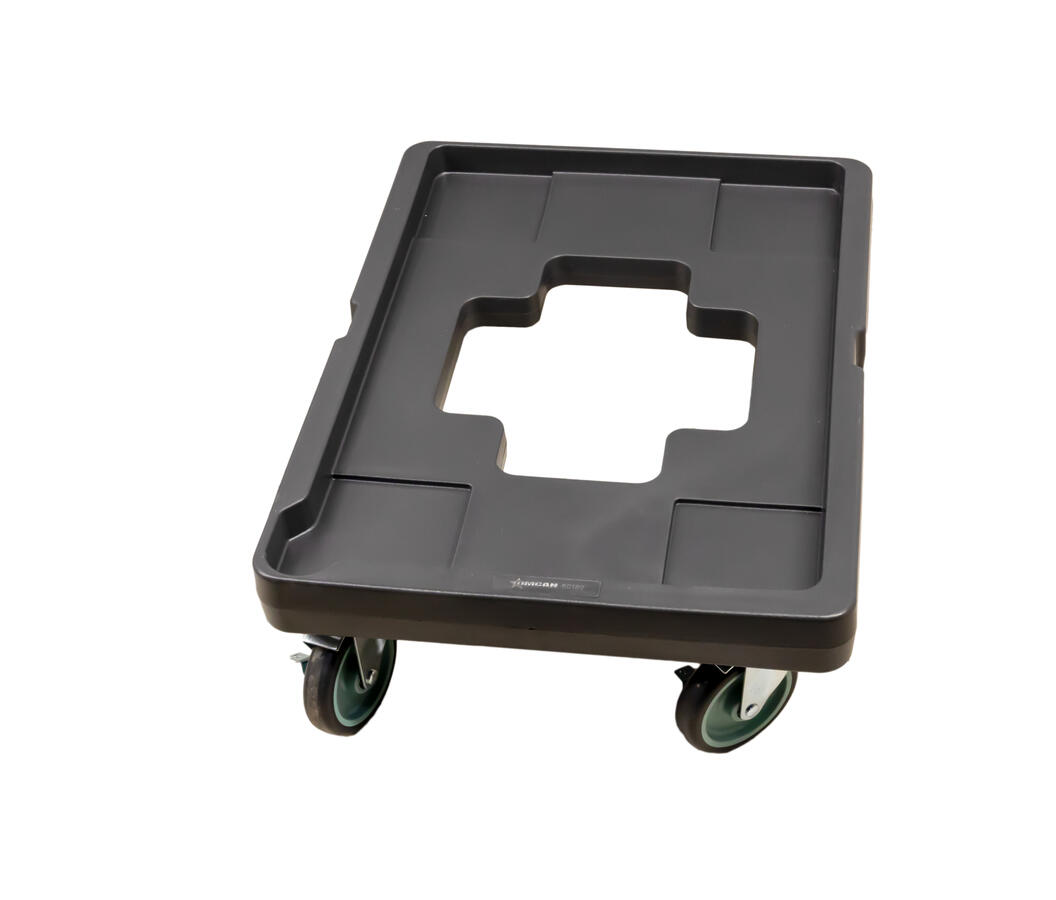 Gray Food Carrier Dolly with Cargo Strap