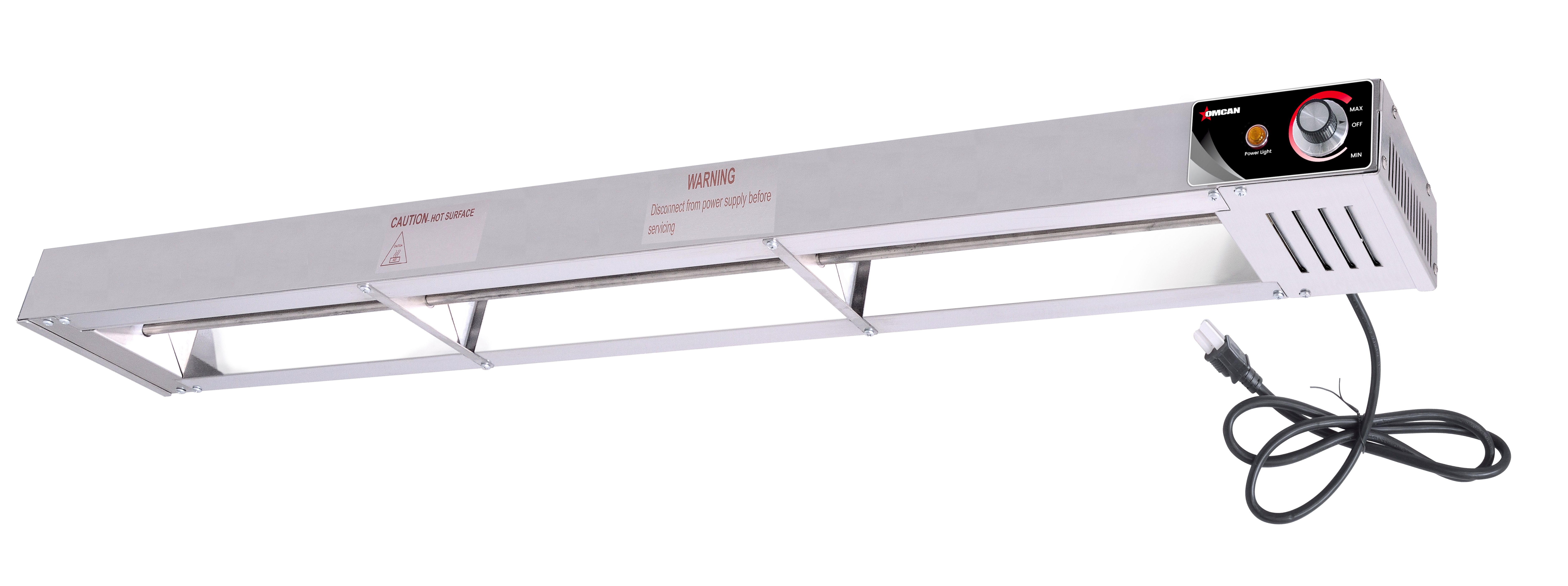 48" Stainless Steel Overhead Strip Warmer