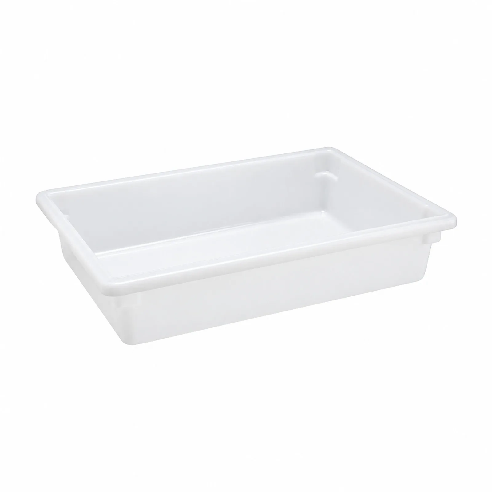 18″ x 26″ x 6″ Full-Size Polypropylene Rectangular White Food Storage Container