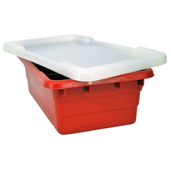 Red Meat Lug Tote Box with Lid