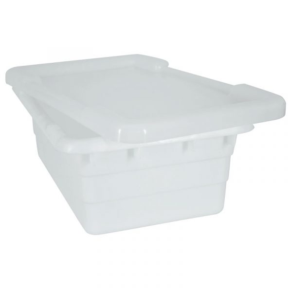 White Meat Lug Tote Box with Lid