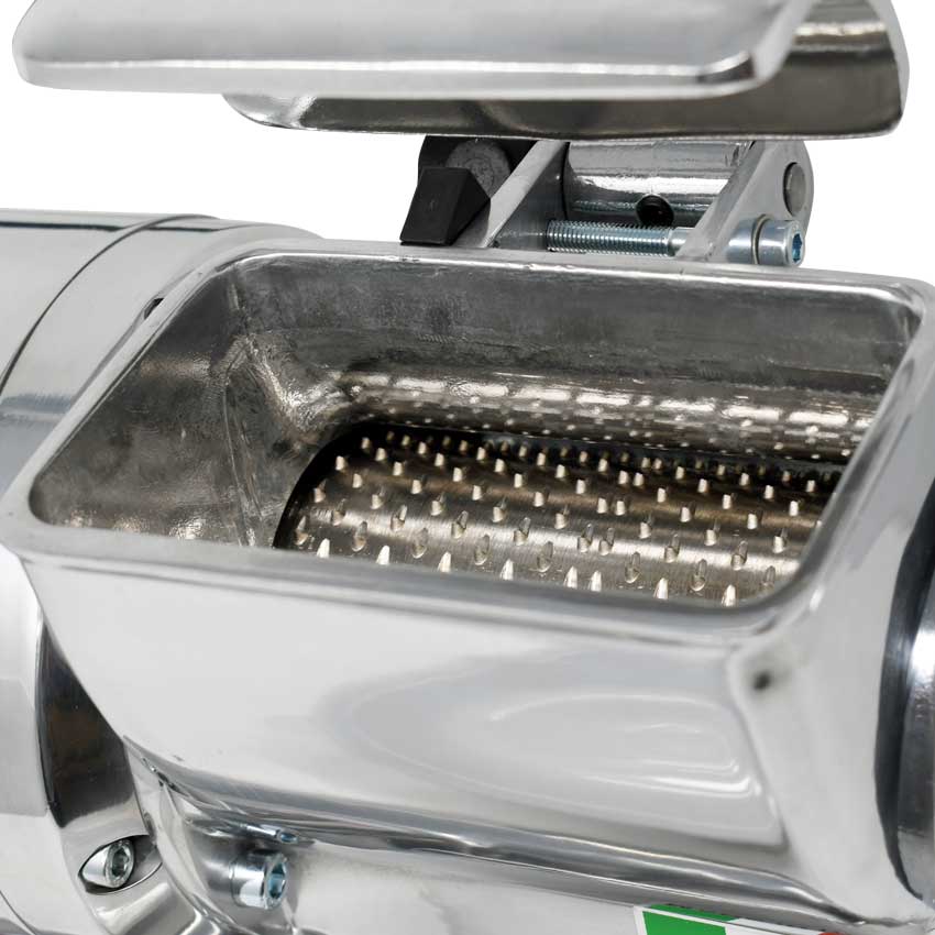Stainless Steel Cheese Grater with Microswitch and 0.5 HP Motor