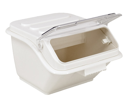 Omcan - 85132 Omcan Polypropylene White Rectangular Food Storage Container Provide Sanitation and Longevity Stackable Helps to Maintain Food Freshness