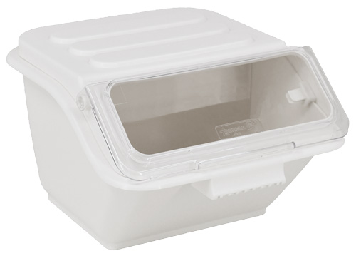 Amac Medium Goodie Bin with Scoop Clear, 4-1/2 x 3-9/16 x 3 H | The Container Store