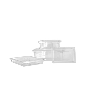 POLYCARBONATE RECTANGLE FOOD STORAGE CONTAINERS AND COVERS