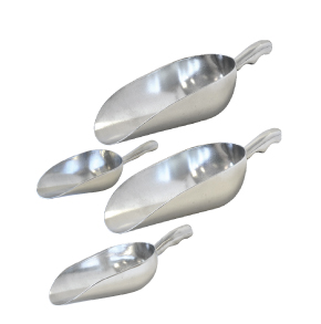 ALUMINUM SCOOPS WITH ROUND BOTTOM