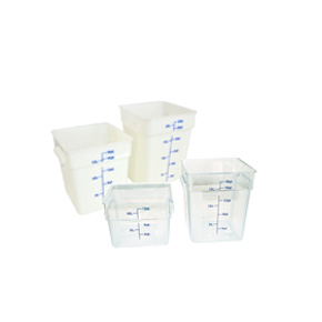 WHITE / TRANSLUCENT SQUARE FOOD STORAGE CONTAINERS