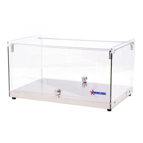 22-inch Countertop Food Display Case with Square Front Glass and 35 L capacity - without food