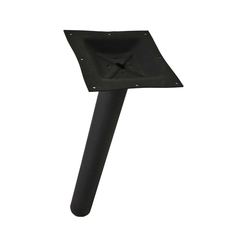 4.5" Diameter Black Column with 40" Bar Height Square Top Spider