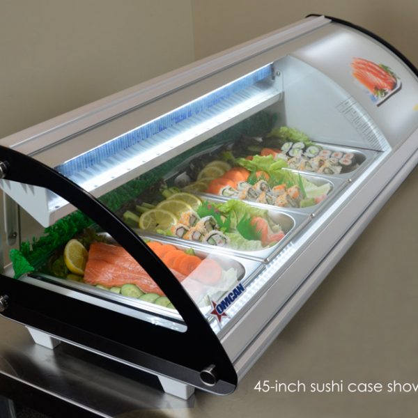 52-inch Sushi Showcase with Curved Glass with 52 L Capacity