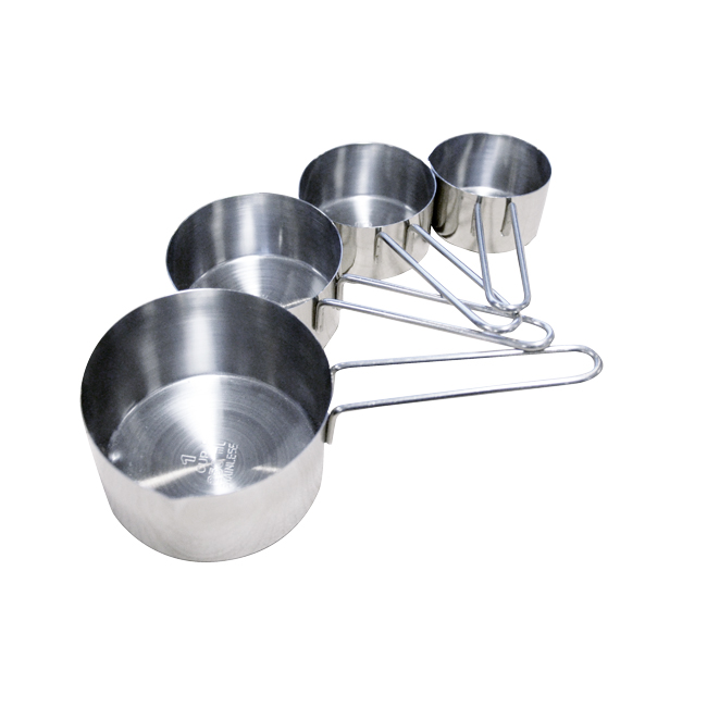 Stainless Steel Measuring Cup Set – 4 pcs / set – Omcan