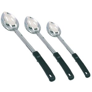 SLOTTED BASTING SPOONS WITH STOP-HOOK HANDLE