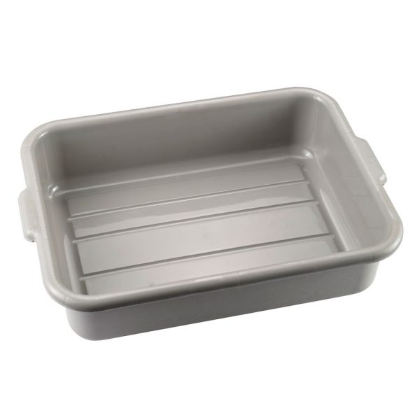 21.5" x 15.5" x 7" Standard Gray Dish Box