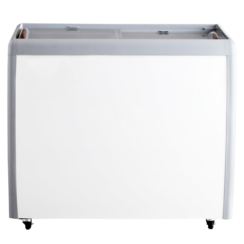 39-inch Ice Cream Display Chest Freezer with Flat Glass Top