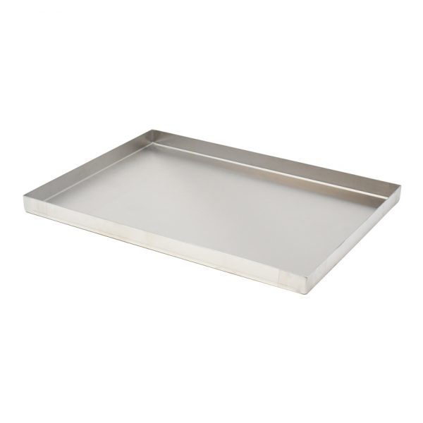 6″ x 24″ x 1″ STAINLESS STEEL PAN WITH DRAIN HOLES – Omcan