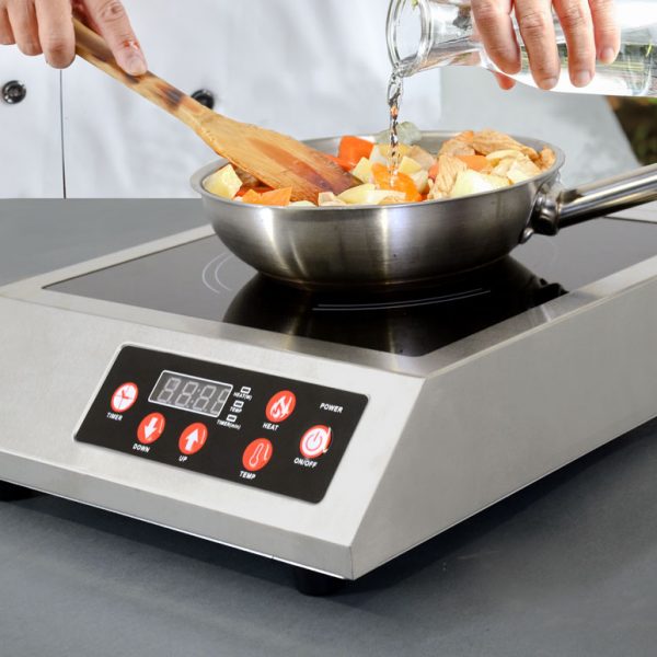 3.5 kW Stainless Steel Commercial Countertop Induction Cooker