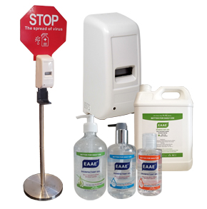 HAND SANITIZER AND DISPENSERS