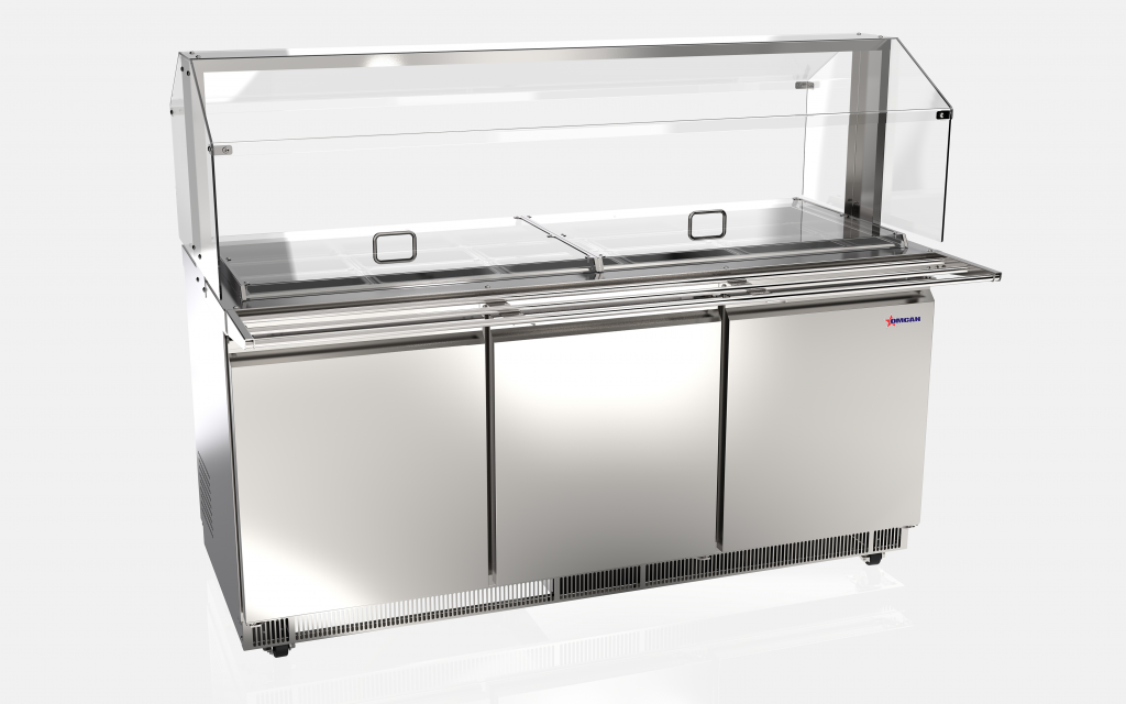 Refrigerated Salad Bar and Cold Food Table