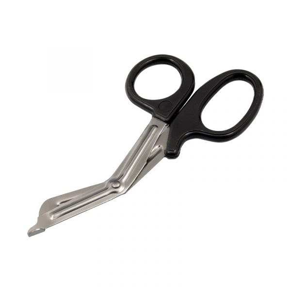 Universal Scissors 18cm / 7 inch with Black Handle (Paramedic Style ...