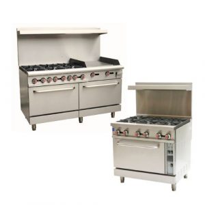 COMMERCIAL GAS RANGES - OVENS