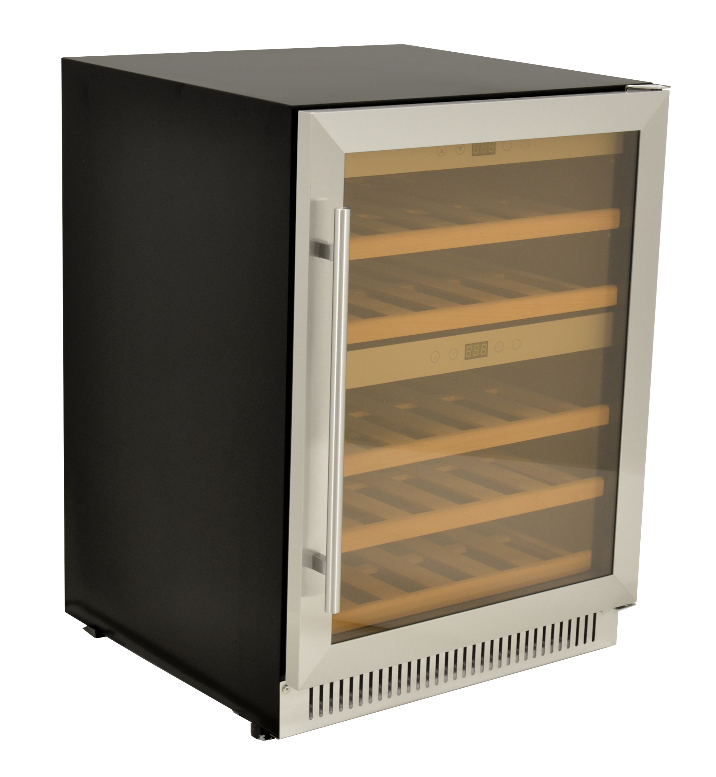 23-inch Dual Zone Wine Cooler with 40 Bottle Capacity and Stainless ...