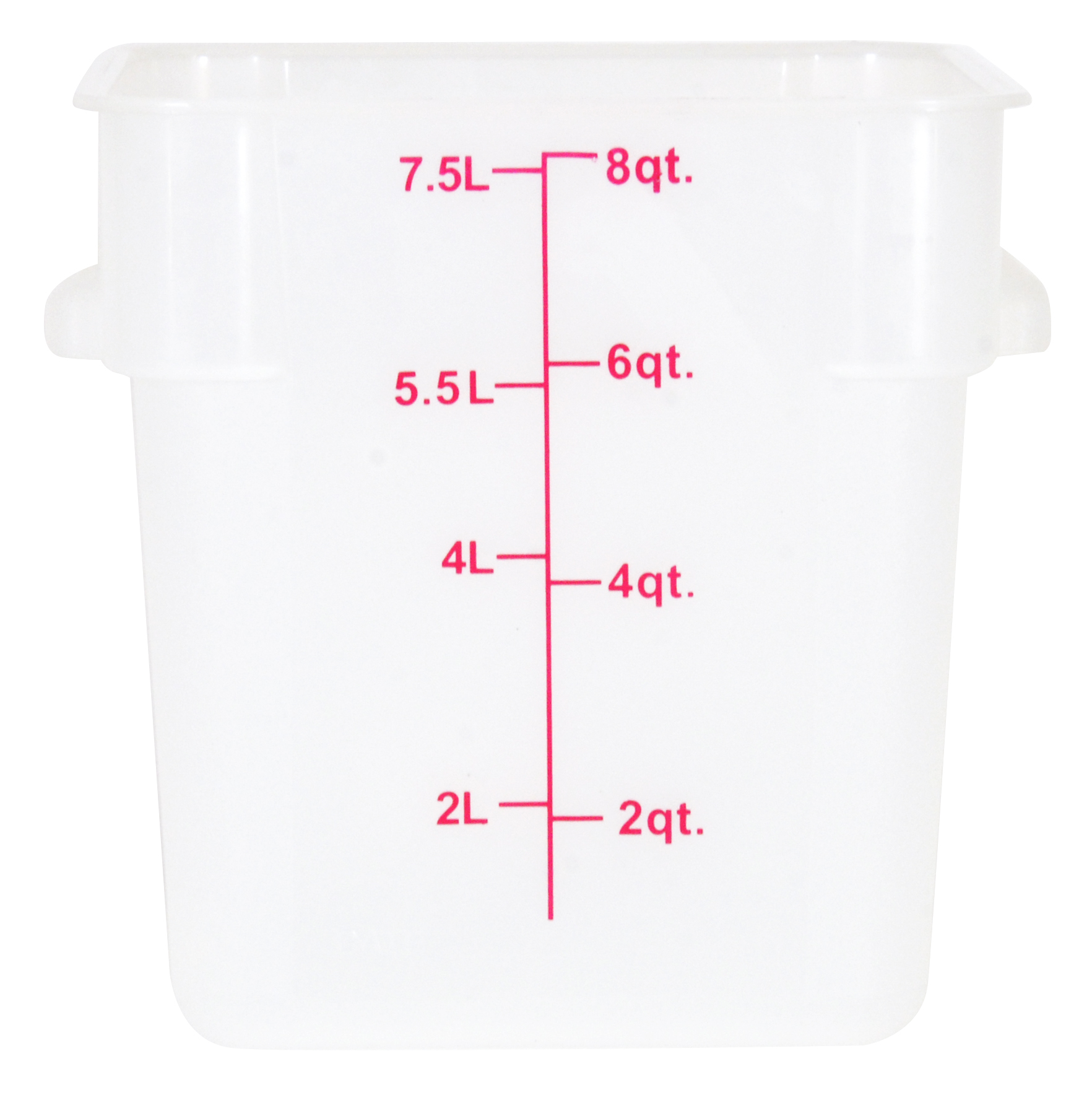 Omcan - 85132 Omcan Polypropylene White Rectangular Food Storage Container Provide Sanitation and Longevity Stackable Helps to Maintain Food Freshness