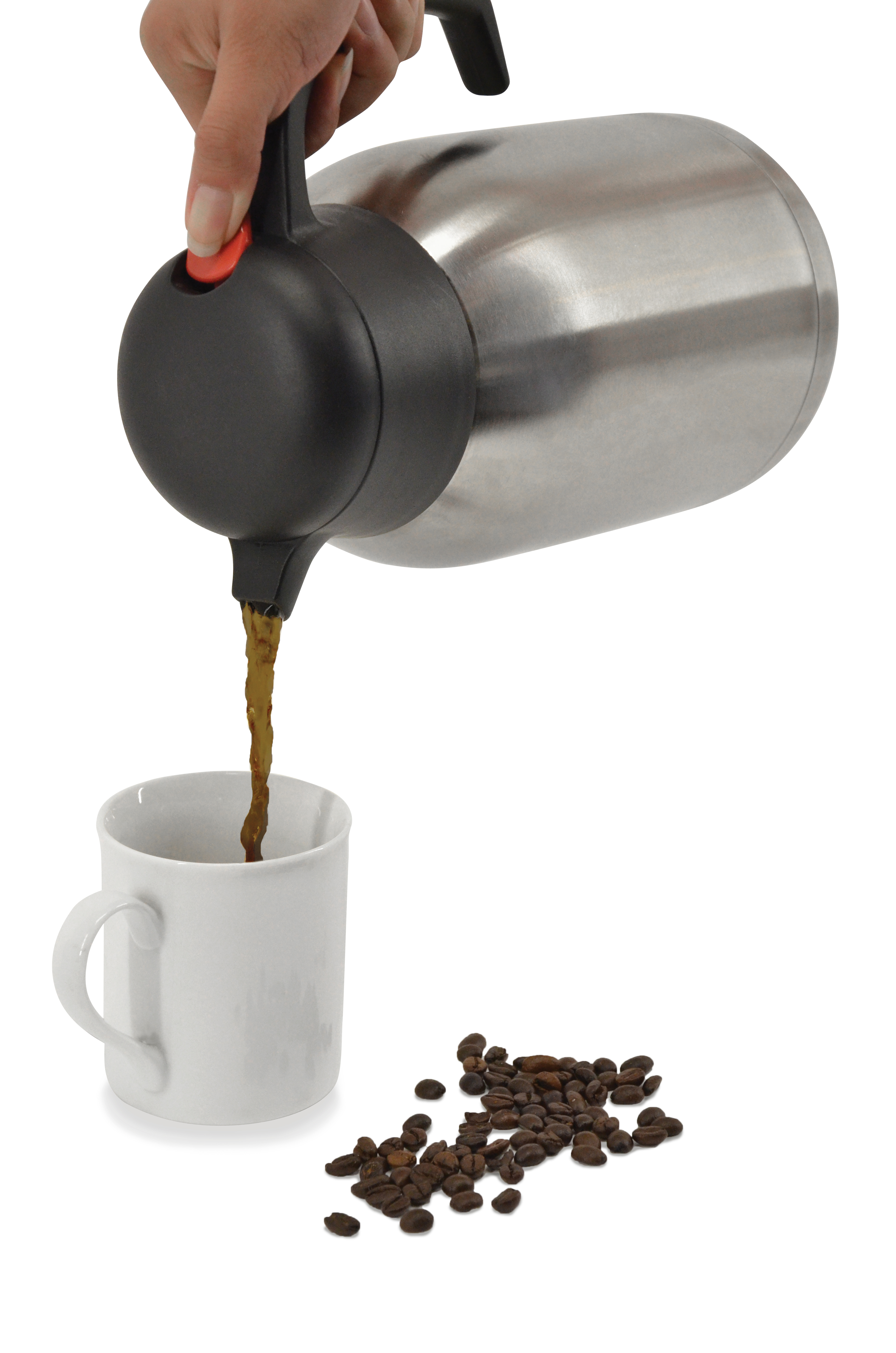 68 oz. (2 L) Double-Wall Insulated Stainless Steel Thermal Coffee