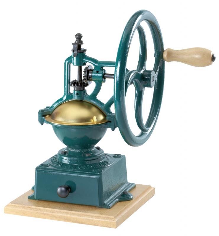 Isabelvictoria Manual Coffee Grinder Vintage Style Wooden Coffee Bean Mill Grinding Ferris Wheel Design Hand Coffee Maker Machine 