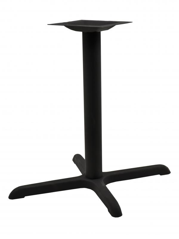 3" Diameter Black Column with 28.5� Bar Height Square Top Spider