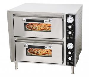 Omcan 40633 Electric Countertop 13 3/4 Single Deck Compact Series Pizza  Oven - 220V, 1 Phase, 2.2 kW