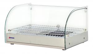 44-inch Countertop Curved Glass Display Warmer with 6 Pans – Omcan